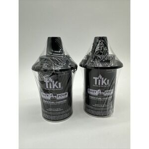 Tiki‎ Brand Easy Pour Torch Fuel Canister 12oz Replacement 2 Pack Black NEW
